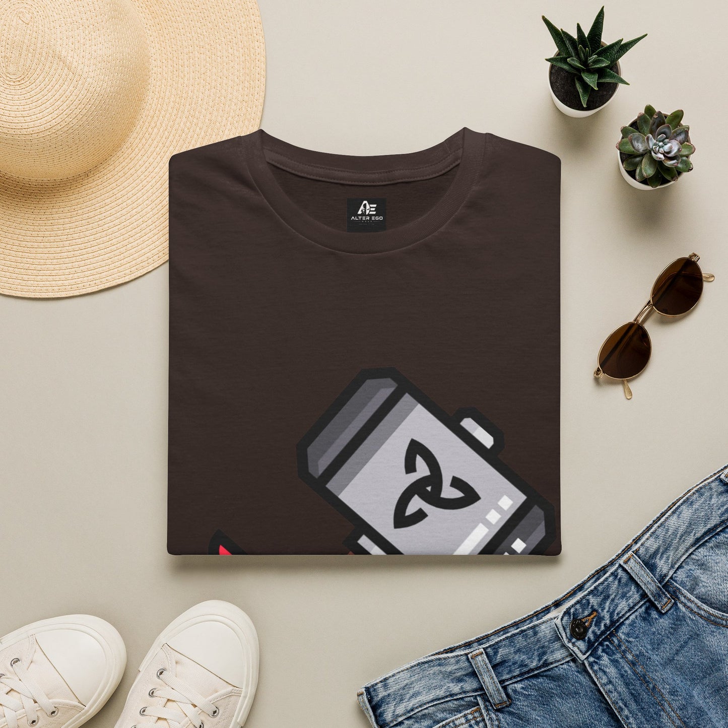 Thor Hammer T-Shirt — Mythic Mjolnir Graphic Tee with Celtic Knot
