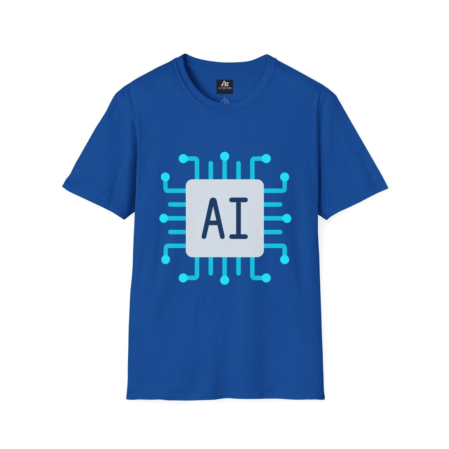 AI Chip Graphic T‑Shirt — Tech Circuit Design Tee