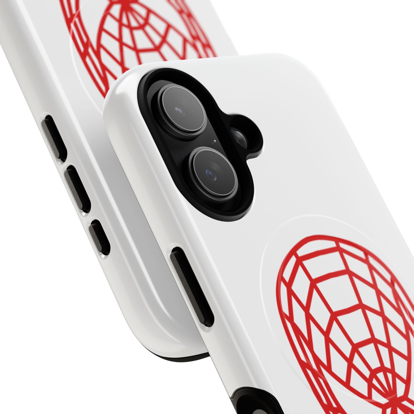 Spider Web Mask Tough Magnetic Phone Case — Red Graphic iPhone Cover