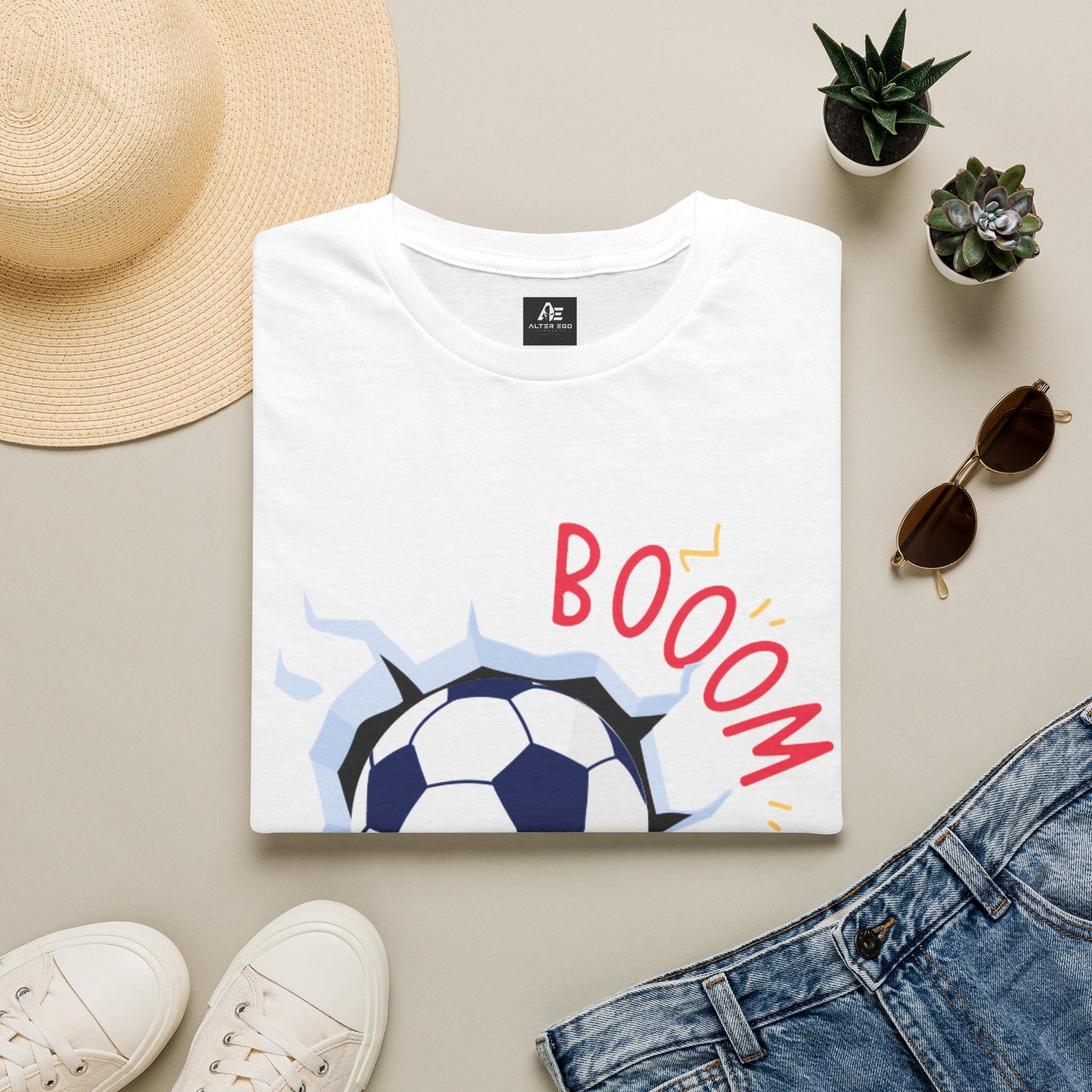 Soccer 'BOOOM' Graphic Unisex T-Shirt